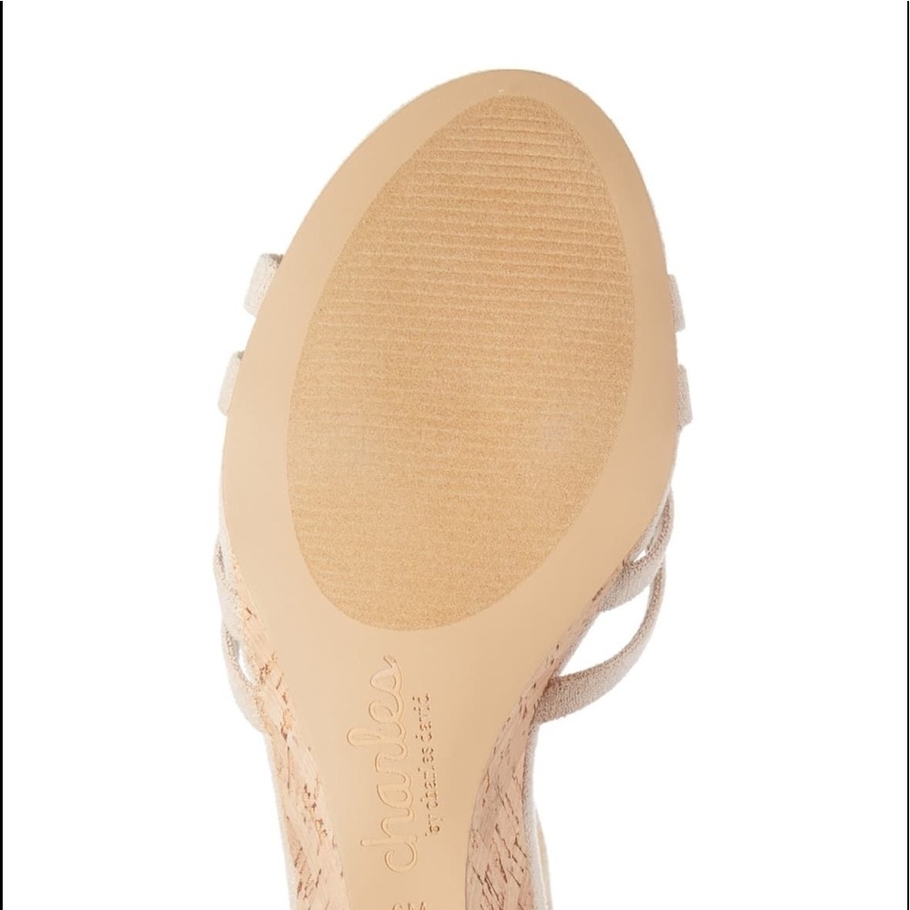 Charles David Gwenyth Wedge Sandal Nude - Picture 6 of 7